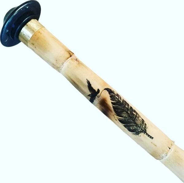 İDOL MÜZİK ALETLERİ Ney Tüy Desen Tasarım Kız Ney Tam Set Kılıf - Image 1