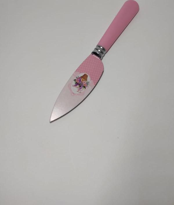 Dekoratif Çiçek Baskılı Mini Peynir Bıçağı 20 cm Mini Cheese Bıçağı Knife - Image 1