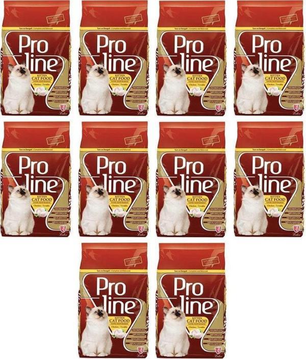Proline Kitten Tavuklu Yavru Kedi Mamasi 400 Gr 10 adet - Image 1