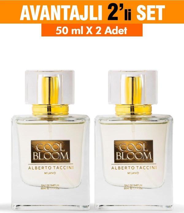 2'Li Set Alberto Taccini Cool Bloom Kadın Parfüm 50 ml - Image 1