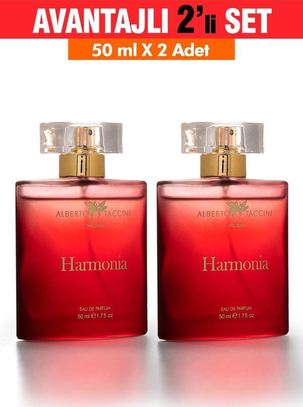 2'Li Set Alberto Taccini Harmonia Kadın Parfümü 50 ml - Image 1
