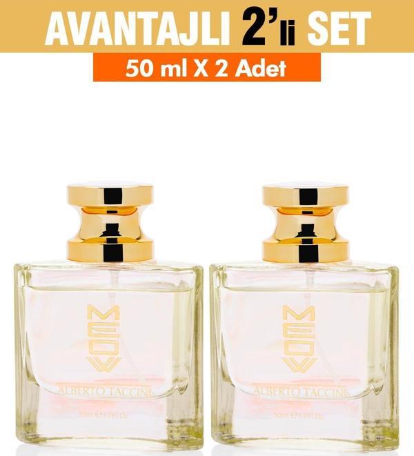 2'Li Set Alberto Taccini Meow Kadın Parfüm 50 ml - Image 1