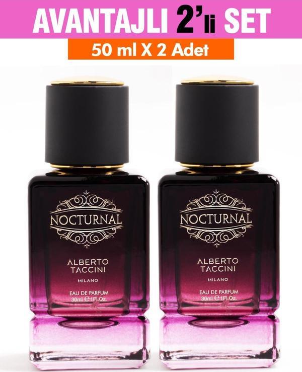 2'Li Set Alberto Taccini Nocturnal Kadın Parfüm 30 ml - Image 1