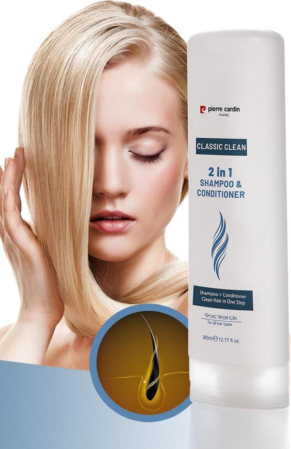Pierre Cardin 2'si 1 Arada Şampuan & Saç Kremi - 360 ml - Image 1