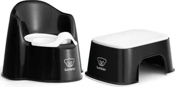 Babybjörn Eğitici Koltuk Oturak & Safe Step Banyo Basamağı / Black White - Image 1