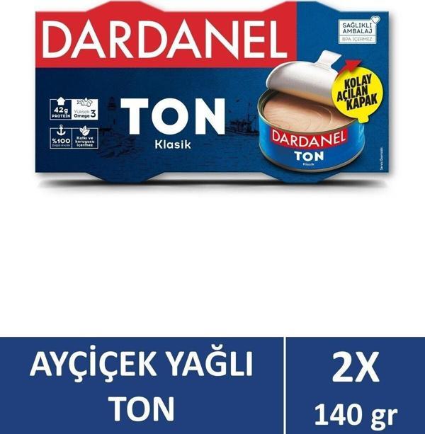 Dardanel Ayçiçek Yağlı Ton Balığı 2X140 Gr . - Image 1