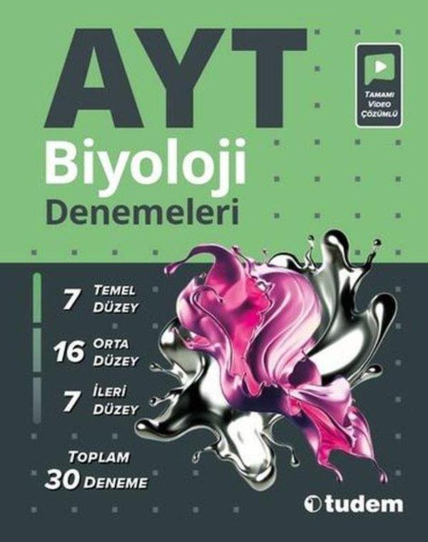 AYT Biyoloji Denemeleri ( 30'lu ) - Tudem Yayınları - Ders Kitapları - Image 1