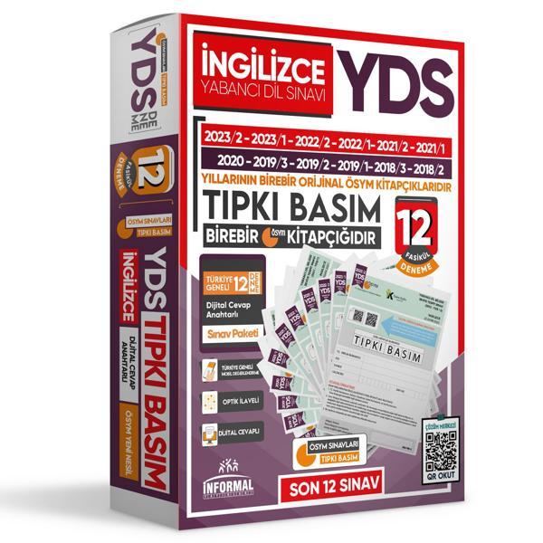 2025 YDS İngilizce ÖSYM Tıpkı Basım Çıkmış Soru 12li Deneme Paketi Video/PDF Çözümlü Türkiye Geneli - İnformal Yayınları - Image 1