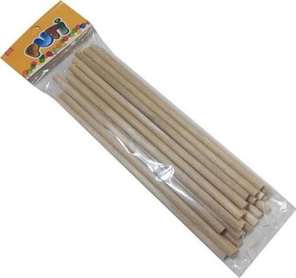 Puti Ahşap Renksiz Çöp Çubuğu Silindir (Dondurma) - Image 1