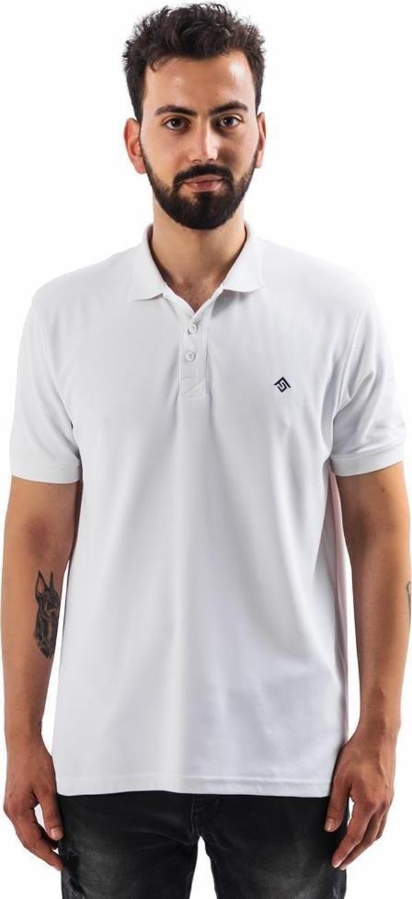 FreeCamp Breeze Erkek Polo T-Shirt-BEYAZ - Image 1