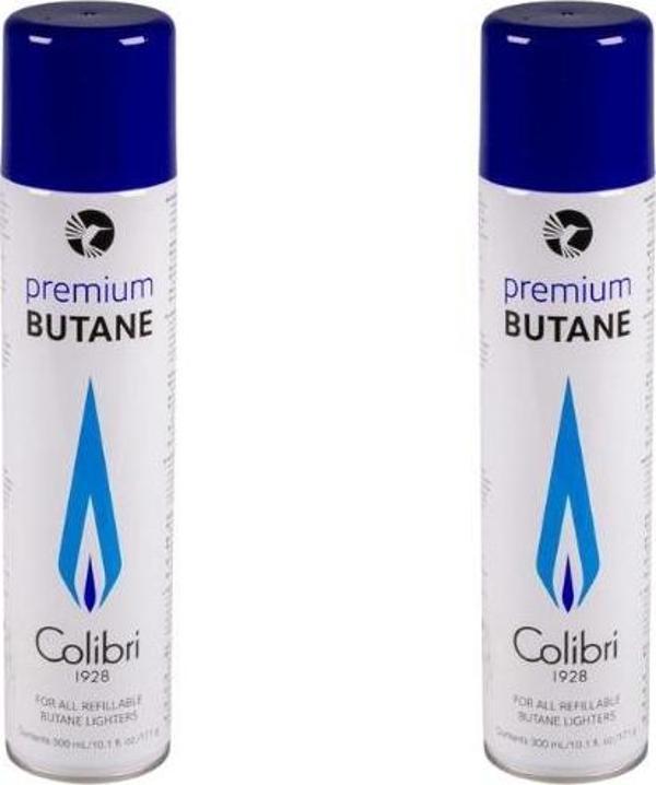 Colibri Premium Gazlı ve Pürmüzlü Çakmaklar İçin Bütan Gaz 2'li Paket - Image 1