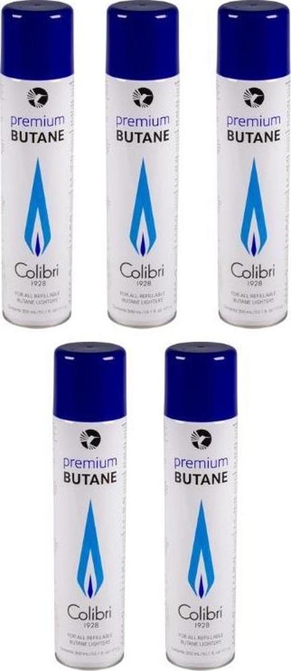 Colibri Premium Gazlı ve Pürmüzlü Çakmaklar İçin Bütan Gaz 5'li Paket - Image 1