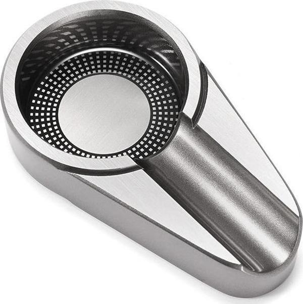 PQ Gümüş Gunmetal Tekli Büyük Puro Küllüğü - Image 1