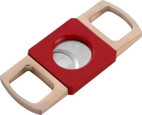PQ Kırmızı Gold Metal Puro Makası Kesici - Image 1