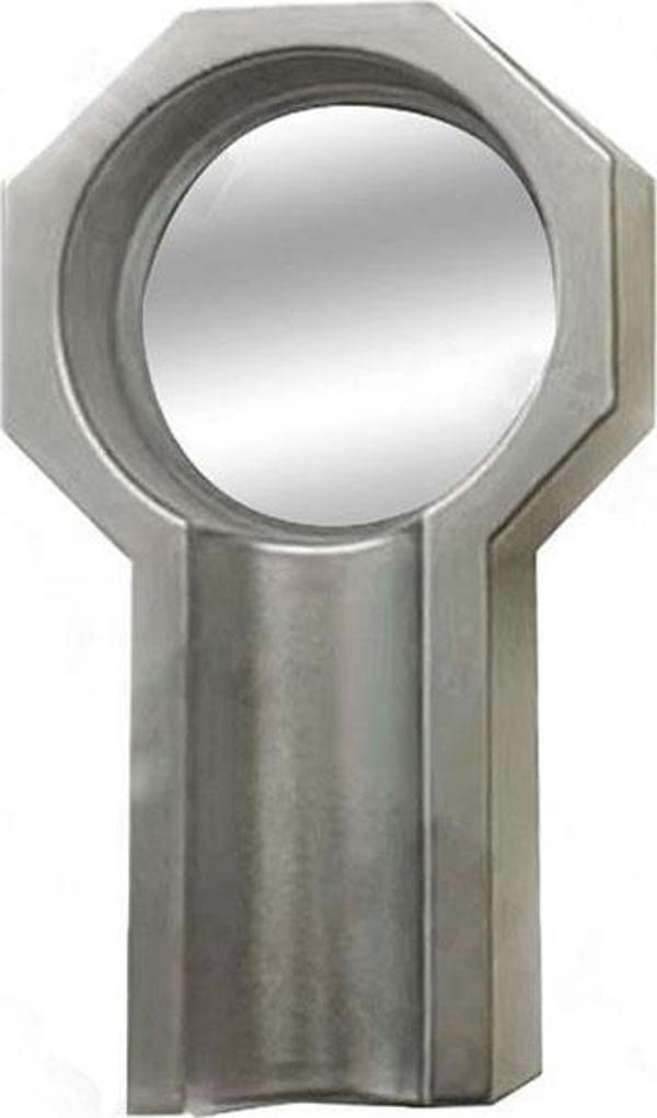 PQ Mat Gümüş Altıgen Metal Tekli Puro Küllüğü - Image 1