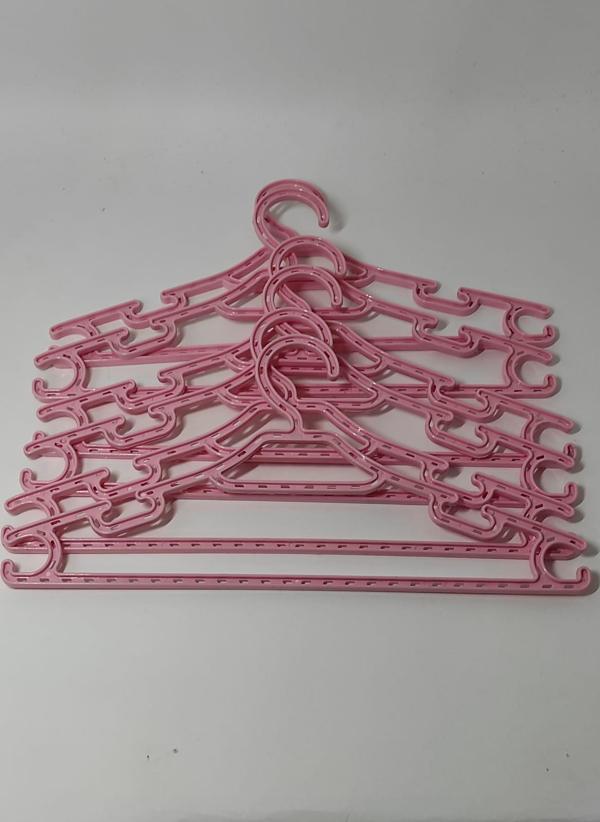 6'lı Çocuk Elbise Askısı Pembe Bebek Kıyafet  Askısı 30*15 cm  - Image 1
