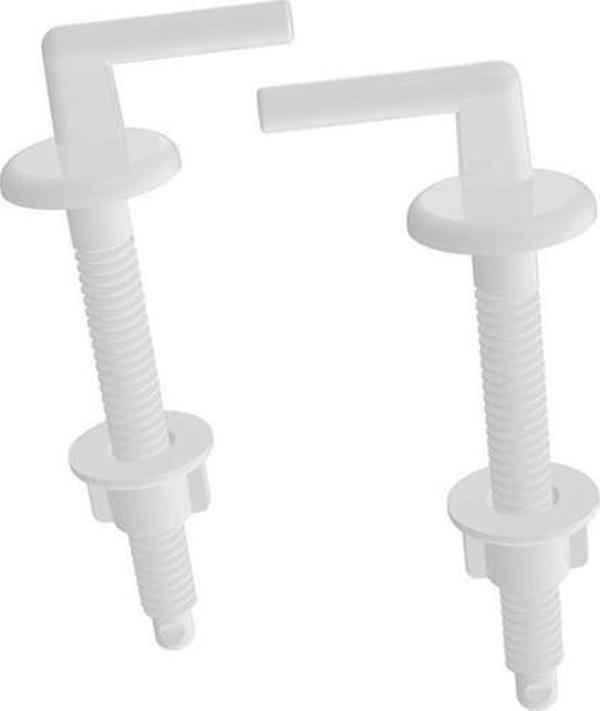 Klozet Kapağı Montaj Vidası Seti 4 Parça 2 Adet 10 Cm Pvc Klozet Kapağı Montaj Vidası - Image 1