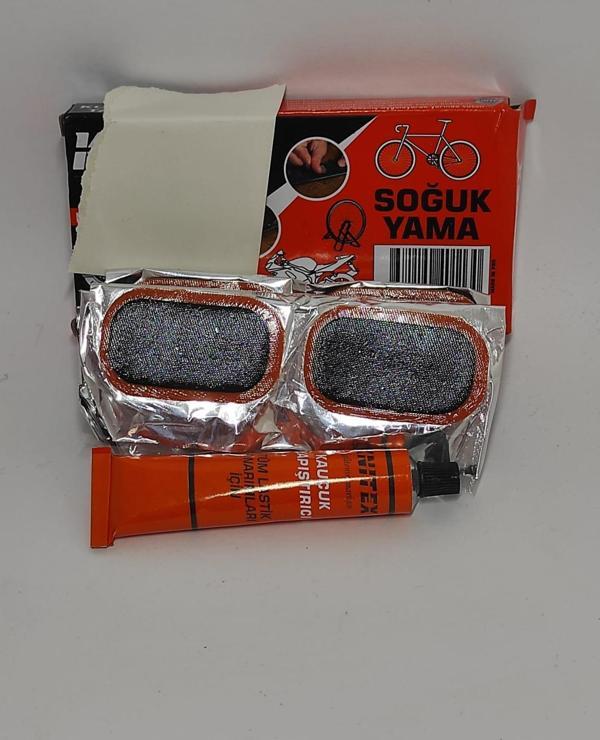Tüm Latik Tamirlerine Uygun Soğuk Yama 24 Yama 1 Solüsyon Şamyel Teker Yaması Lastik Tamir Yama Seti  - Image 1
