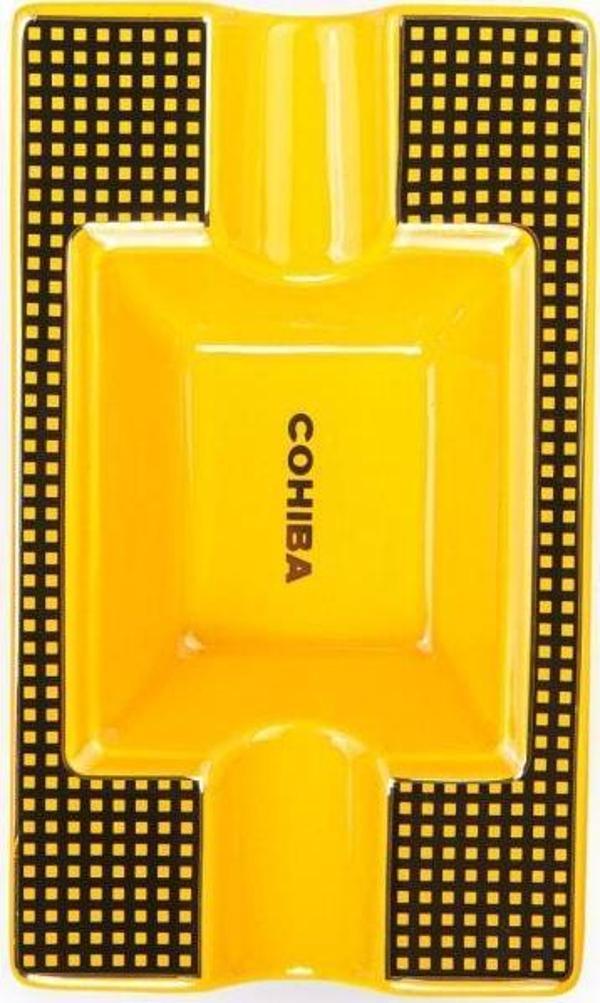 Cohiba Sarı Desenli İkili Puro Küllüğü - Image 1
