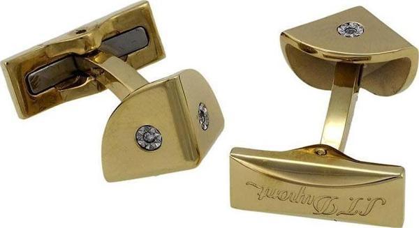 S.T. Dupont Gold Kol Düğmesi 5750 - Image 1