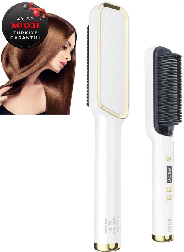 Mioji Mio B1 Led Göstergeli Saç Düzleştirici Tarak - Beyaz - Image 1