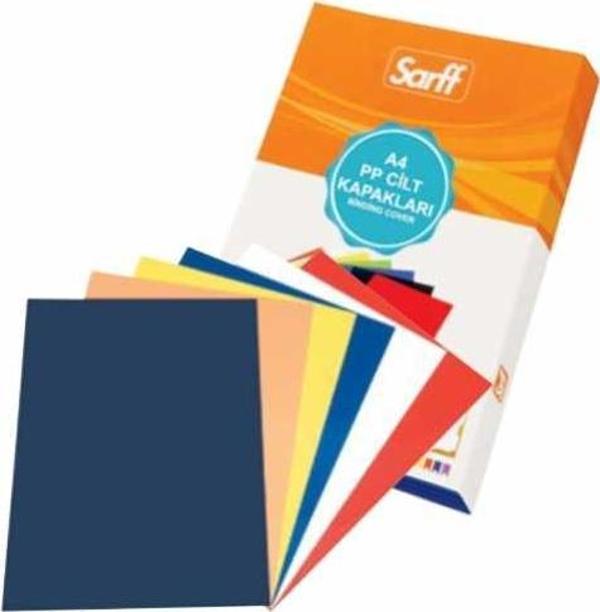 Sarff A4 Opak Kırmızı PP Cilt Kapağı (50 li Paket) - Image 1