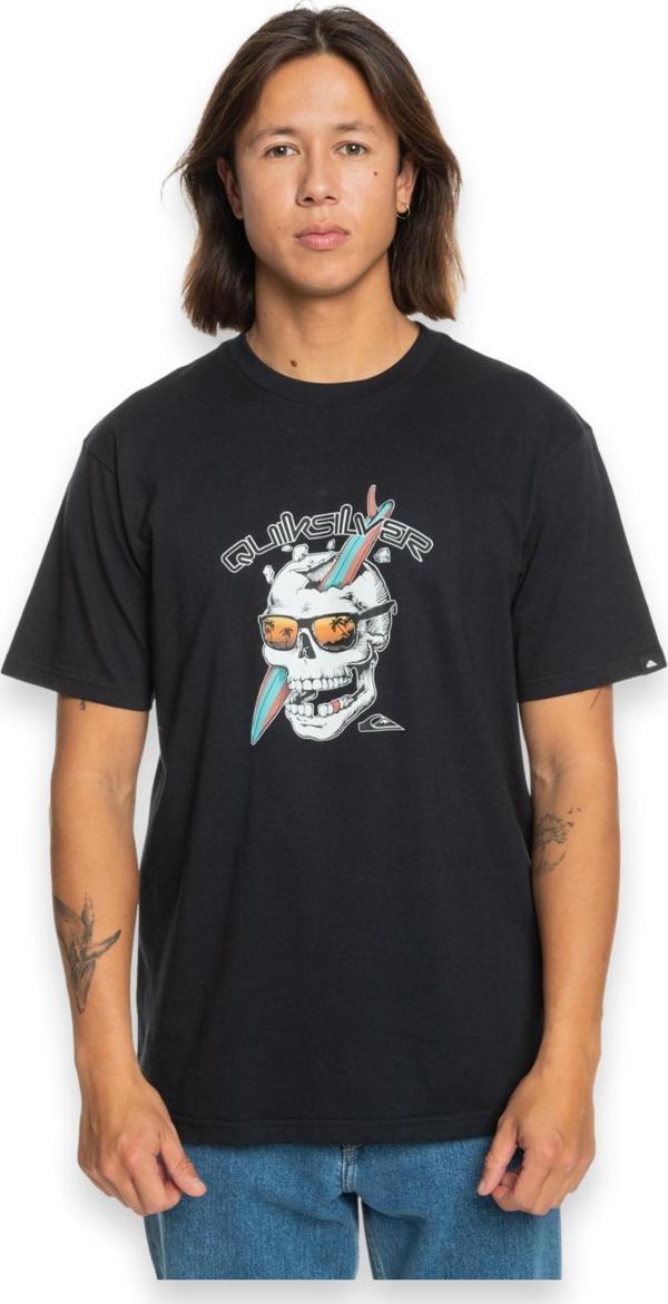 Quiksilver Eqyzt07674 One Last Surf Ss Siyah Erkek T-Shirt - Image 1