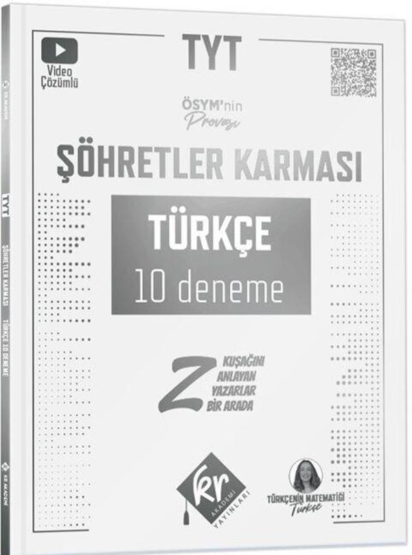 TYT Şöhretler Karması Türkçe 10 Deneme KR Akademi - KR Akademi - Image 1
