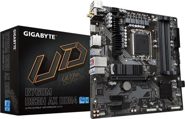 GIGABYTE B760M DS3H AX D4 1700P mATX Gaming Anakart - Image 1