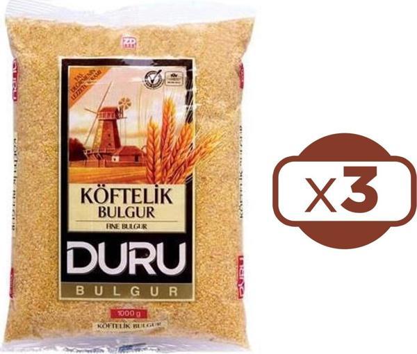 Duru Köftelik Bulgur 1 kg x 3 Adet - Image 1