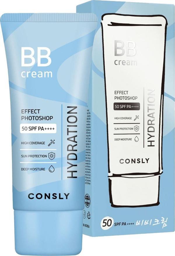 Consly Kuru Ciltler İçin SPF50+PA++++ CONSLY Effect Photoshop Hydration BB Cream 50ml - Image 1