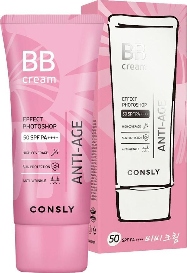 Consly Yaşlanma Karşıtı BB Krem SPF50+PA++++ CONSLY Effect Photoshop Anti-Age Snail Peptide BB Cream 50ml - Image 1