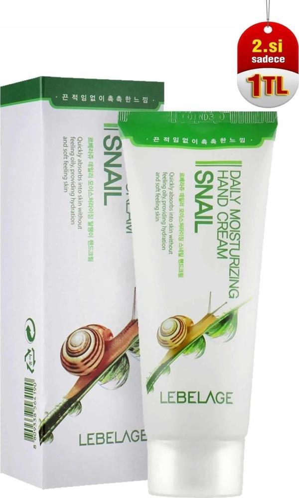 Lebelage Salyangoz Mukus Özlü Yoğun Nemlendirici Ve Onarıcı El Kremi 100 ml - Image 1