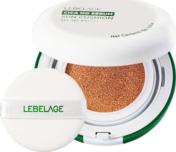 Lebelage Yağlanma Karşıtı Centella İçeren Kapatıcı Güneş Koruyucu LEBELAGE NO Sebum Cushion SPF50+ pa++++ - Image 1