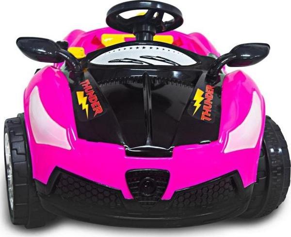 UJ Toys Thunder 12v Akülü Araba Pembe - Siyah - Image 1