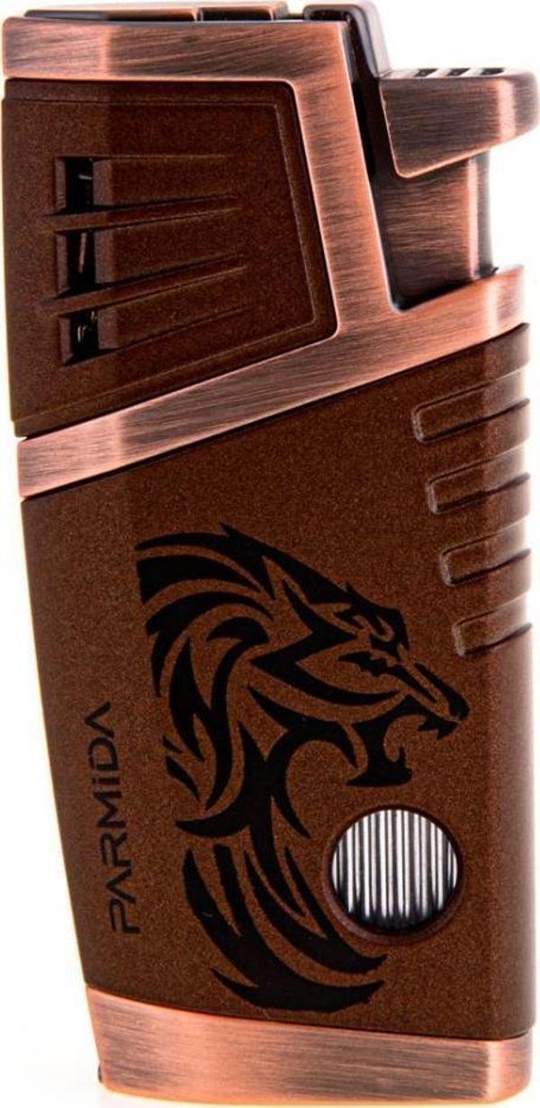 Parmida 2 Torch Pürmüz Bronz Desenli Puro Çakmağı - Image 1