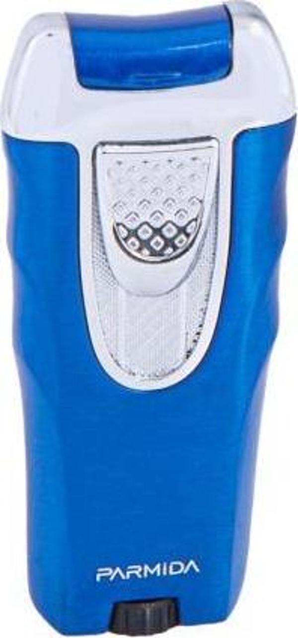Parmida Tek Torch Pürmüz Mavi-Gümüş Puro Çakmağı - Image 1