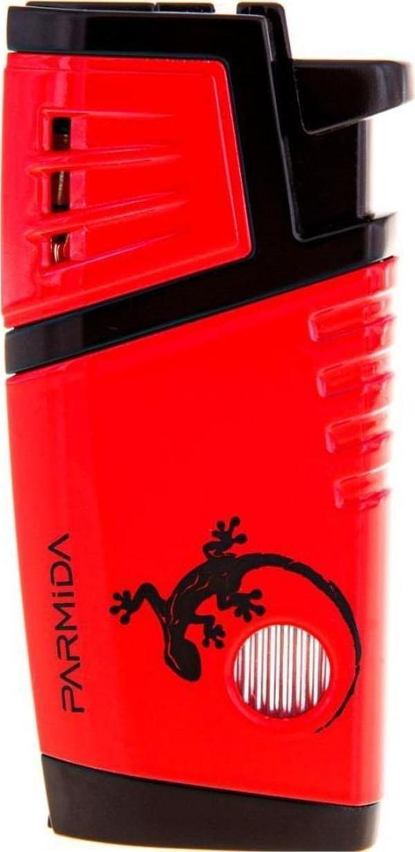 Parmida 2 Torch Pürmüz Kırmızı Desenli Puro Çakmağı - Image 1