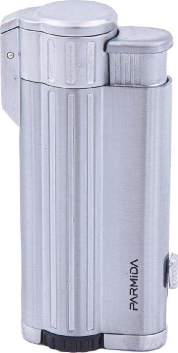 Parmida 3 Torch Pürmüz Gümüş Puro Çakmağı - Image 1