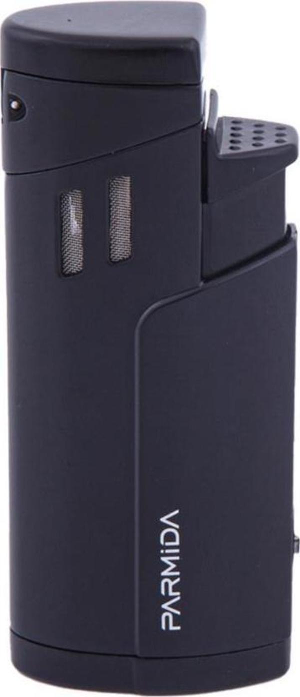Parmida 3 Torch Pürmüz Siyah Puro Çakmağı - Image 1
