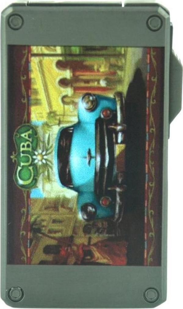 Parmida Çift Torch Pürmüz Resim Baskılı Puro Çakmağı - Image 1