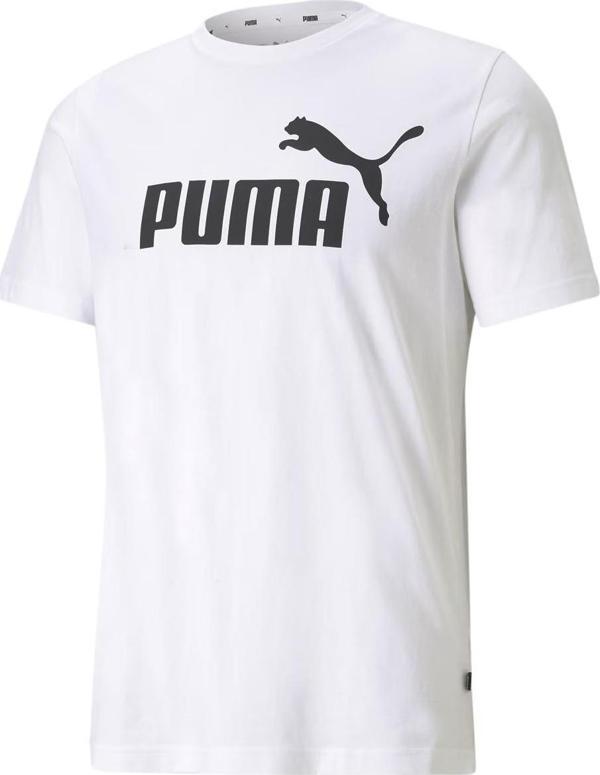 Puma 586666 ESS Logo Tee Beyaz - Image 1