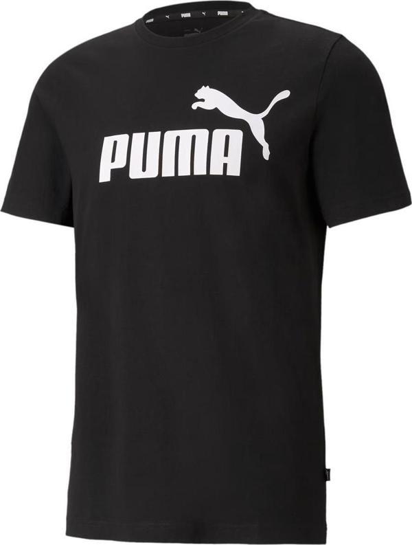 Puma 586666 ESS Logo Tee Siyah - Image 1