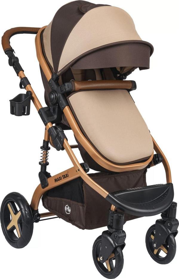 Maxi Taxi Fast Pro Alüminyum Travel Sistem Bebek Arabası - Gold Kahve - Image 1
