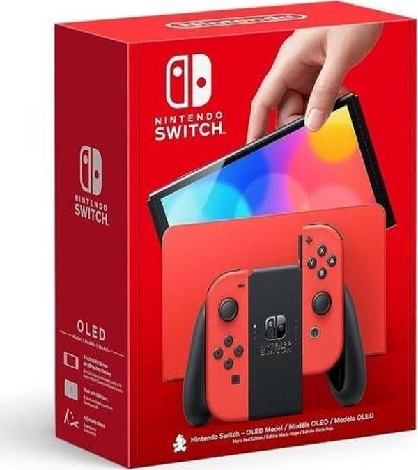 Nintendo Switch Oled Mario Kırmızı Edition Oyun Konsolu (Ithalatçı Garantili) - Image 1
