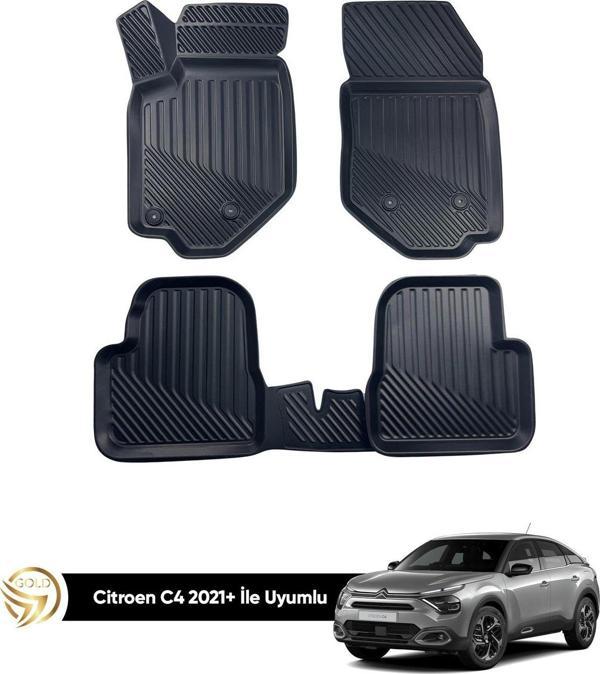 Citroen C4 3D Havuzlu Oto Paspas 2021+ Kauçuk Sky - Image 1