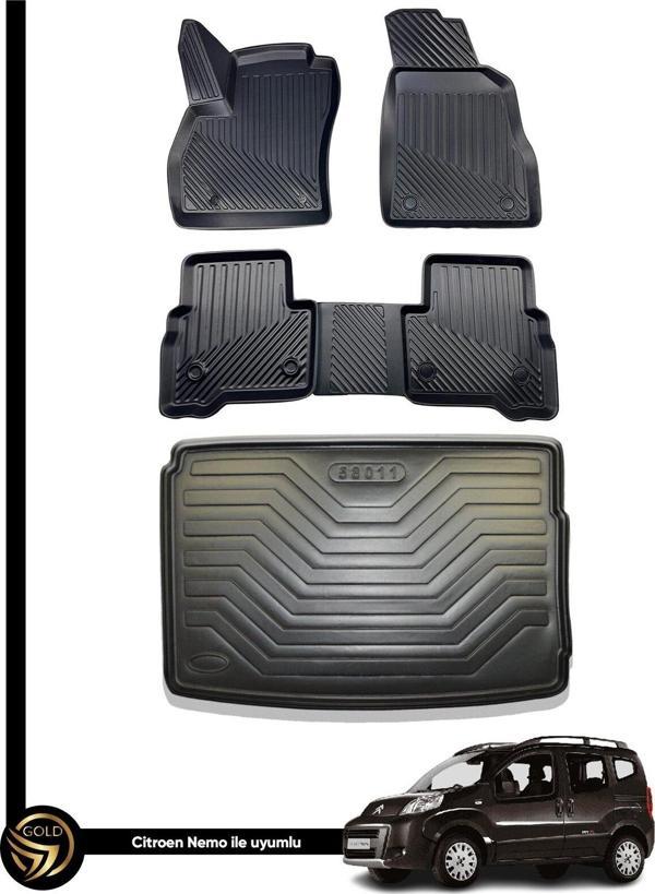 Citroen Nemo 3D Havuzlu Paspas + Bagaj Havuzu İkili Set - Image 1