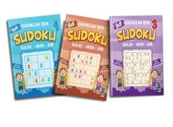 Çocuklar İçin Sudoku Seti - 3 Kitap Takım - Evrensel İletişim Yayınları - Image 1