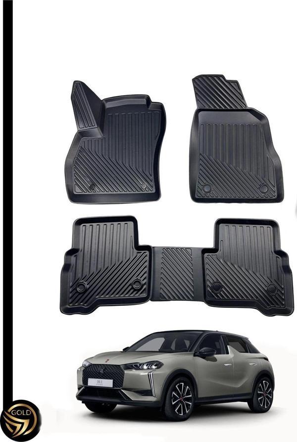 DS3 Crossback 3D Havuzlu Oto Paspas Kauçuk Sky - Image 1
