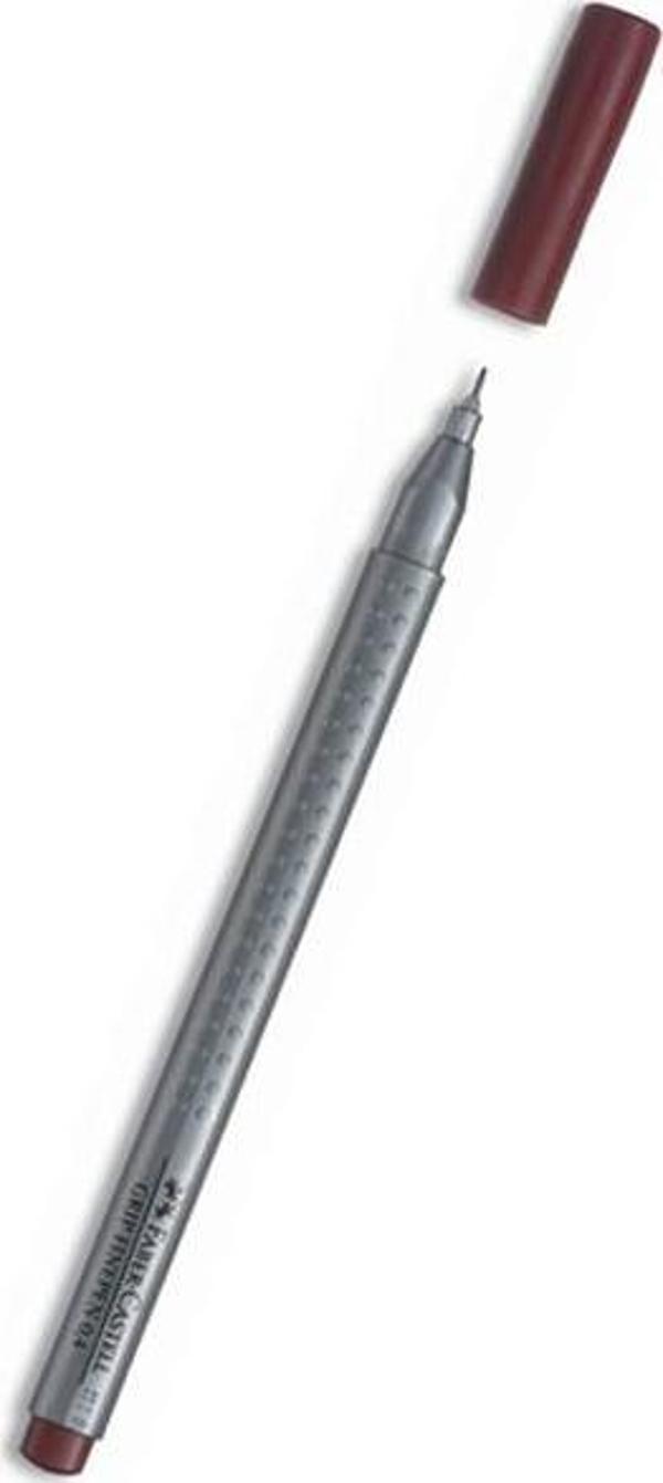 Faber-Castell Grip Finepen 0.4 mm Kahverengi Kalem - Image 1